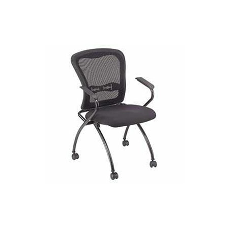 Global Industrial Nesting Chair, Web Mesh Back, Fabric Upholstered Seat 248624